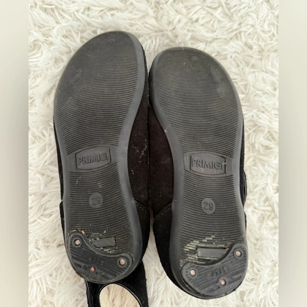 Primigi Black Suede Mary Jane Flats Girls Size 29 (US 11.5) - Picture 4 of 4